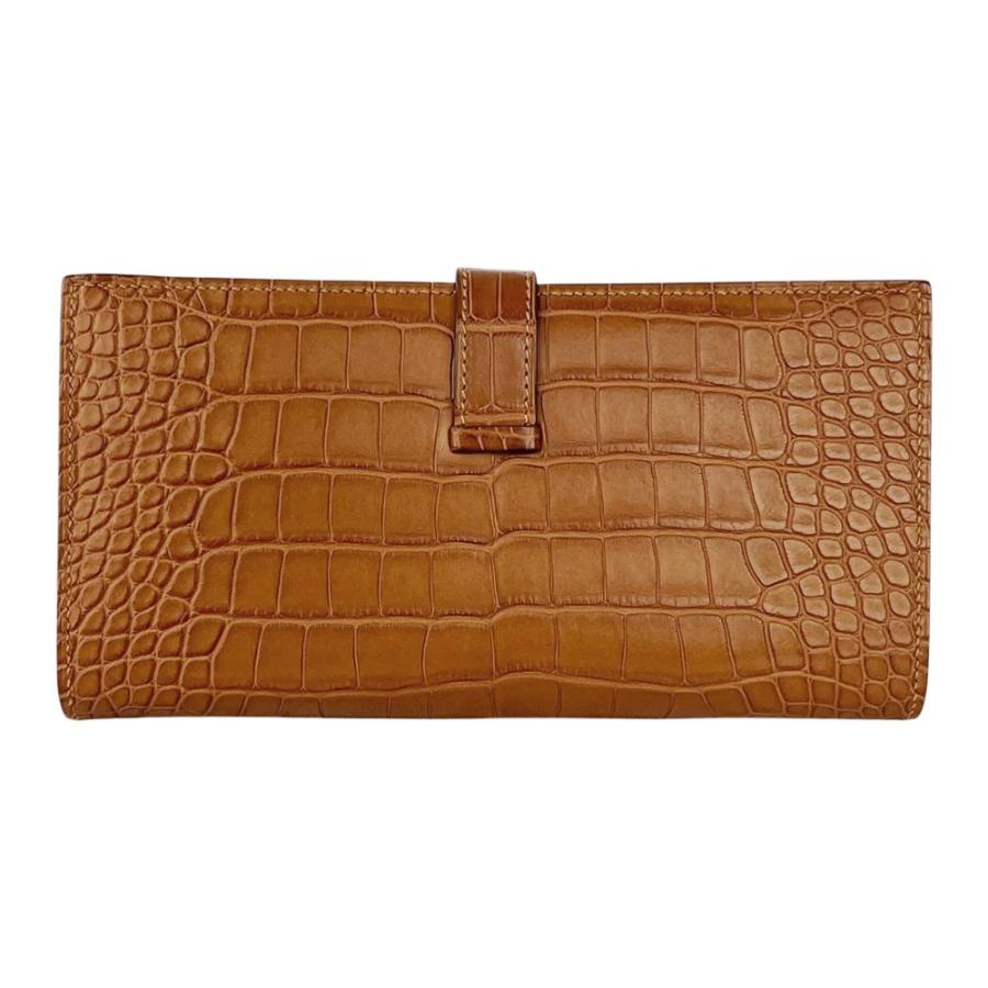 エルメス ■新同■ ベアンスフレ 長財布 ウォレット アリゲーターマット ブラウン U刻 【576416】13 |  | 01