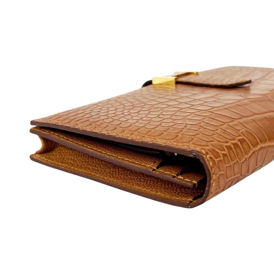 エルメス ■新同■ ベアンスフレ 長財布 ウォレット アリゲーターマット ブラウン U刻 【576416】13 |  | 02