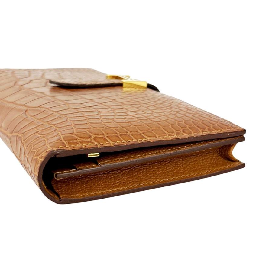 エルメス ■新同■ ベアンスフレ 長財布 ウォレット アリゲーターマット ブラウン U刻 【576416】13 |  | 03