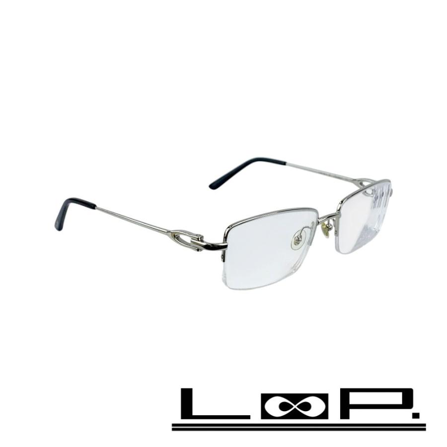 カルティエ ■中古■ 眼鏡 メガネ 度入り SS シルバー ブラック CT0319〇 004 57□48 145 【577895】11 | 