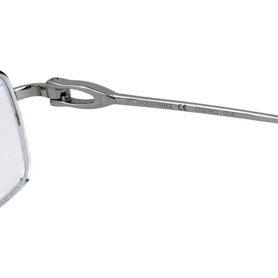カルティエ ■中古■ 眼鏡 メガネ 度入り SS シルバー ブラック CT0319〇 004 57□48 145 【577895】11 |  | 06