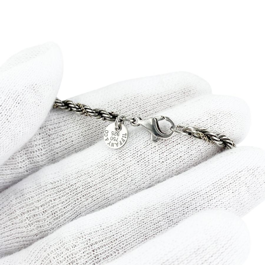 ティファニー ■美品■ コンビ ツイストロープ ネックレス アクセサリー シルバー ゴールド SV 925 K18 YG 750 14.2g【577925】12 |  | 07