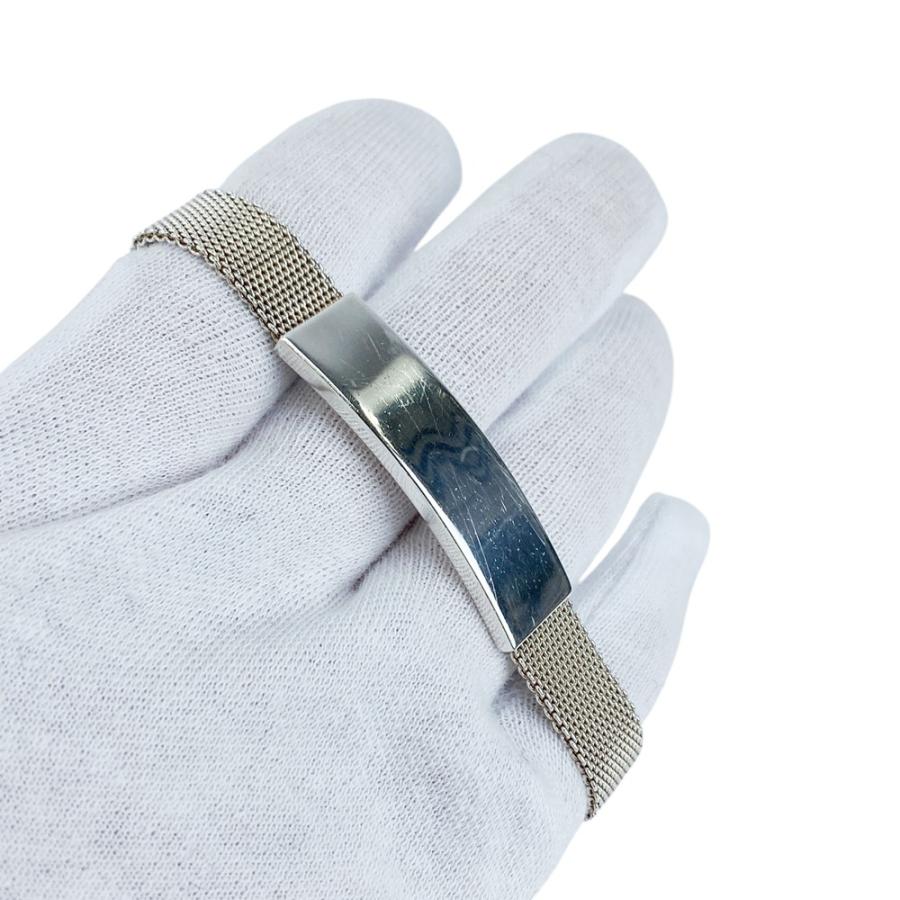 ティファニー ■美品■ サマセット メッシュ IDブレスレット アクセサリー シルバー SV 925 箱 【578137】7 |  | 08