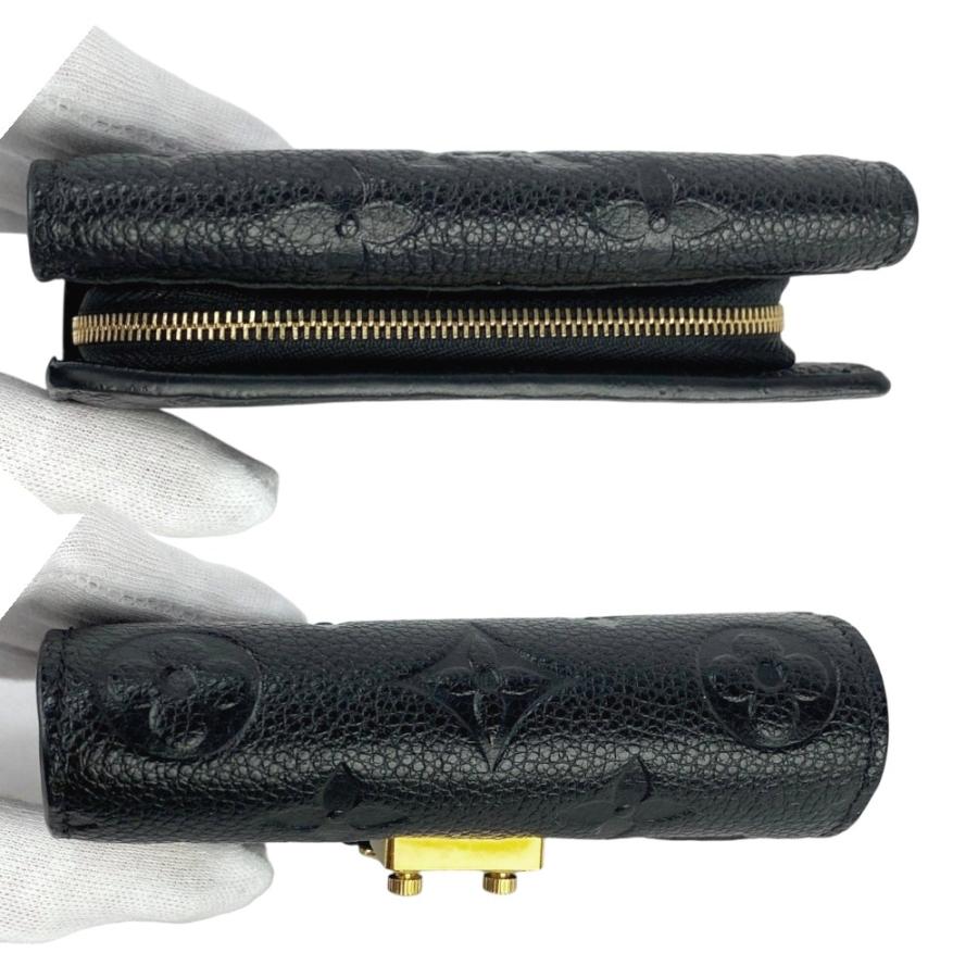 ルイヴィトン ■美品■ アンプラント ポルトフォイユメティスコンパクト ウォレット 二つ折り財布 レザー ブラック M80880  【578151】12 |  | 02