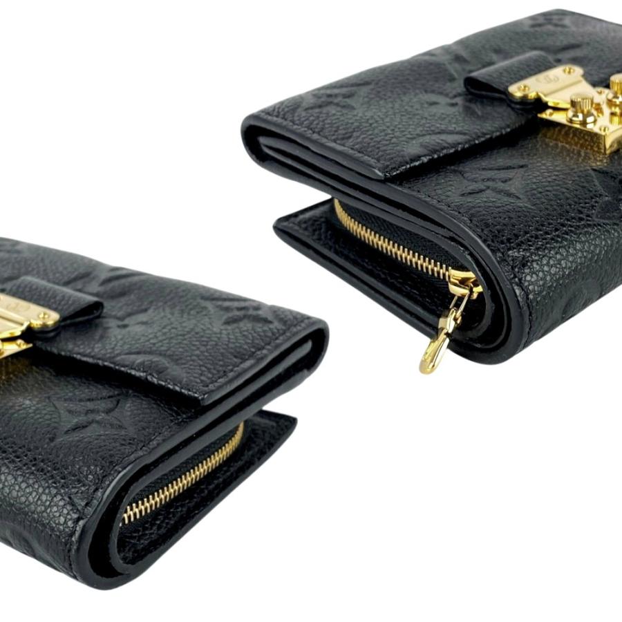 ルイヴィトン ■美品■ アンプラント ポルトフォイユメティスコンパクト ウォレット 二つ折り財布 レザー ブラック M80880  【578151】12 |  | 03