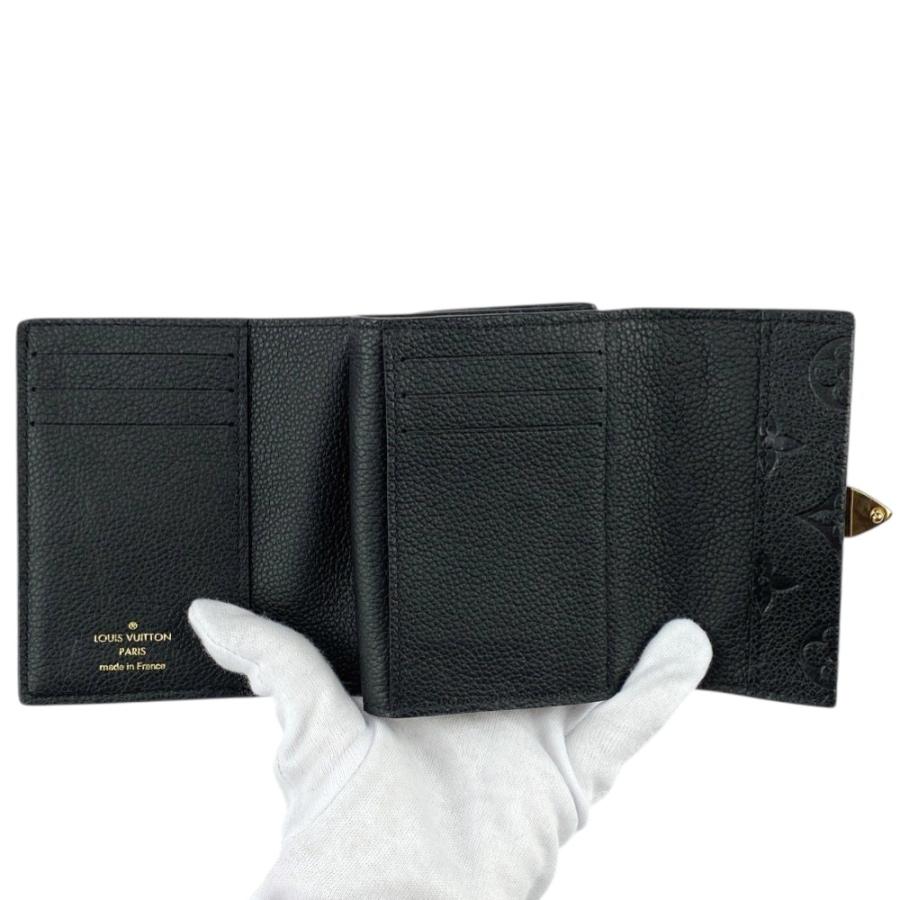 ルイヴィトン ■美品■ アンプラント ポルトフォイユメティスコンパクト ウォレット 二つ折り財布 レザー ブラック M80880  【578151】12 |  | 07