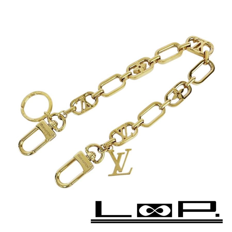 ルイヴィトン ■美品■ チェーンマイLVチャーム バッグチャーム キーリング キーホルダー ロゴ GP ゴールド M00878 箱 【578335】7 | 