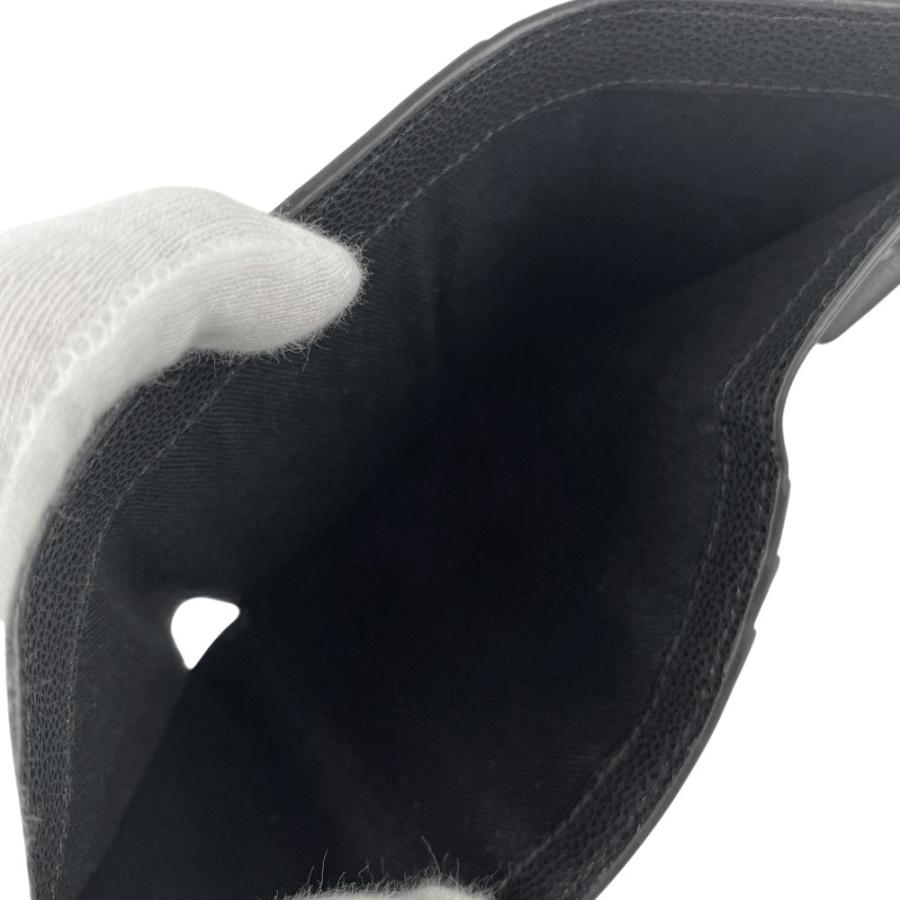 ジミーチュウ ■未使用■ 三つ折り財布 コンパクト ビジュー PVC ブラック 【578373】8 |  | 08