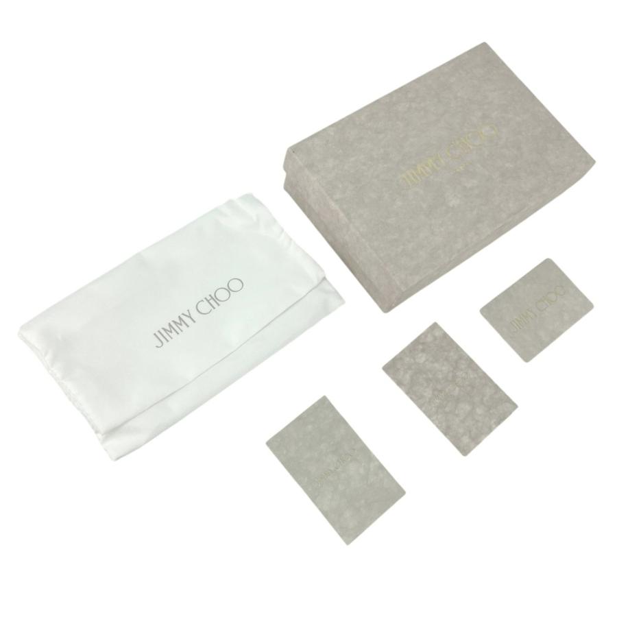 ジミーチュウ ■未使用■ 三つ折り財布 コンパクト ビジュー PVC ブラック 【578373】8 |  | 09