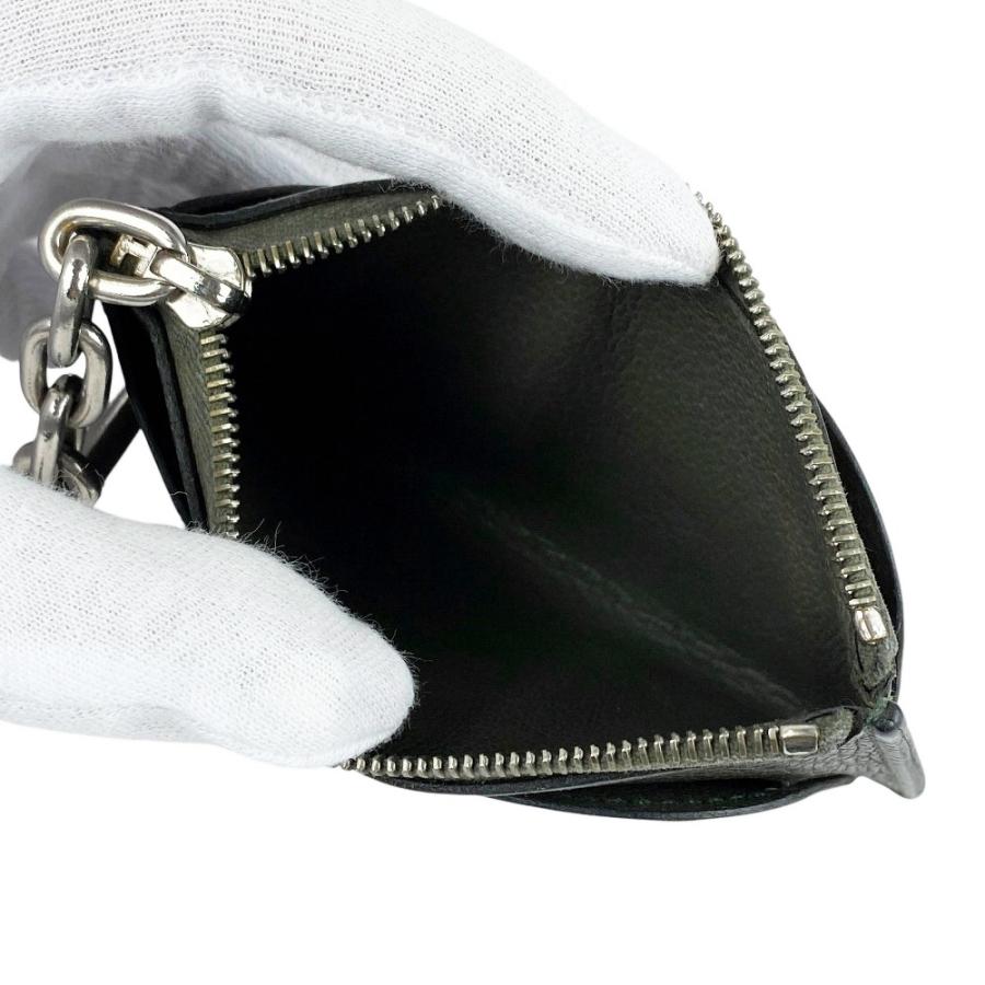 エルメス ■中古■ フラグメントケース カード コインケース ストラップ付き レザー グリーン 【579288】13 |  | 05
