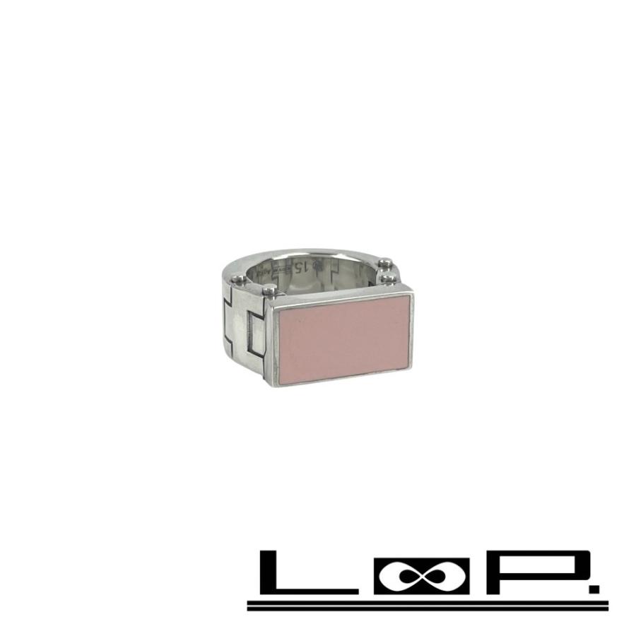 ボッテガヴェネタ ■美品■ リング アクセサリー シルバー SV925 ピンク ＃15 箱 23.5g 【580130】10 | 