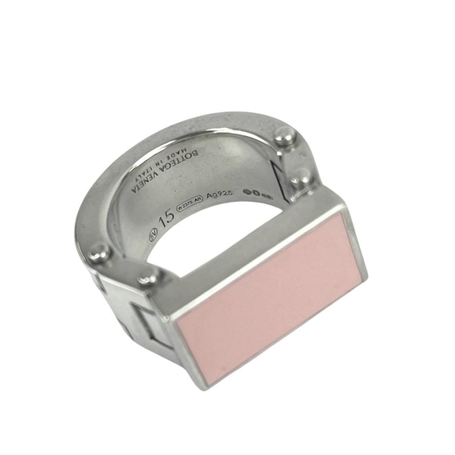 ボッテガヴェネタ ■美品■ リング アクセサリー シルバー SV925 ピンク ＃15 箱 23.5g 【580130】10 |  | 06