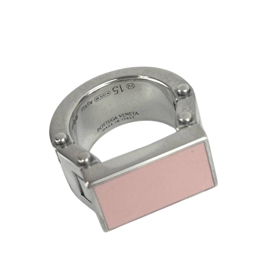 ボッテガヴェネタ ■美品■ リング アクセサリー シルバー SV925 ピンク ＃15 箱 23.5g 【580130】10 |  | 07