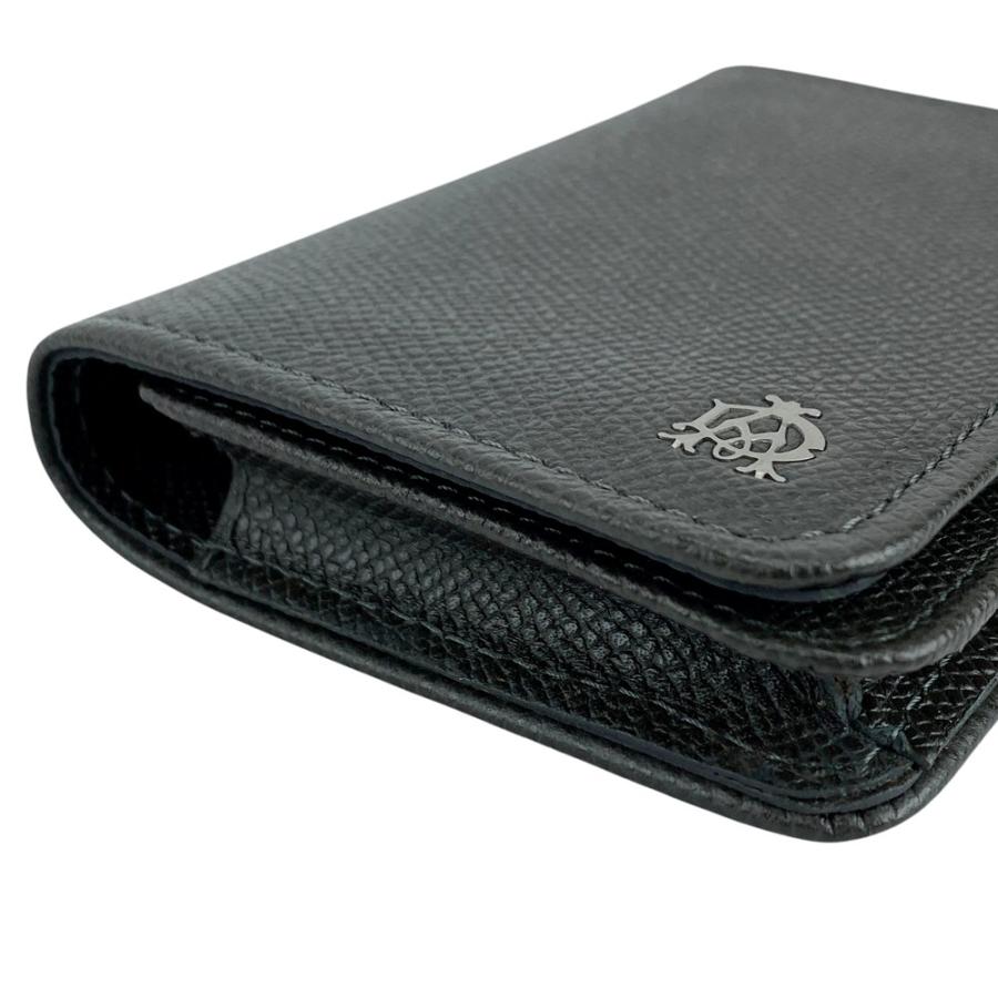 ダンヒル ■新同■ カードケース 二つ折り 名刺入れ ロゴ ビジネス レザー チャコール 箱 【580819】7 |  | 02