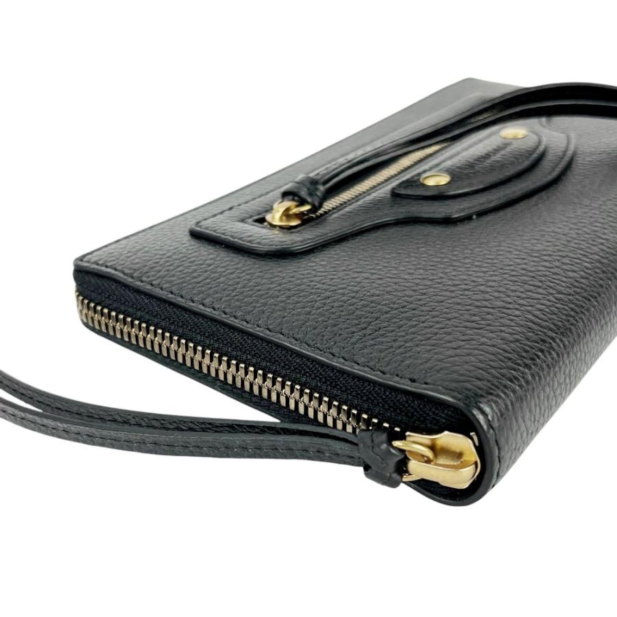 バレンシアガ ■美品■ ネオクラシック コンチネンタル ロングウォレット 長財布 ラウンドファスナー レザー ブラック 箱 【581397】7 |  | 02