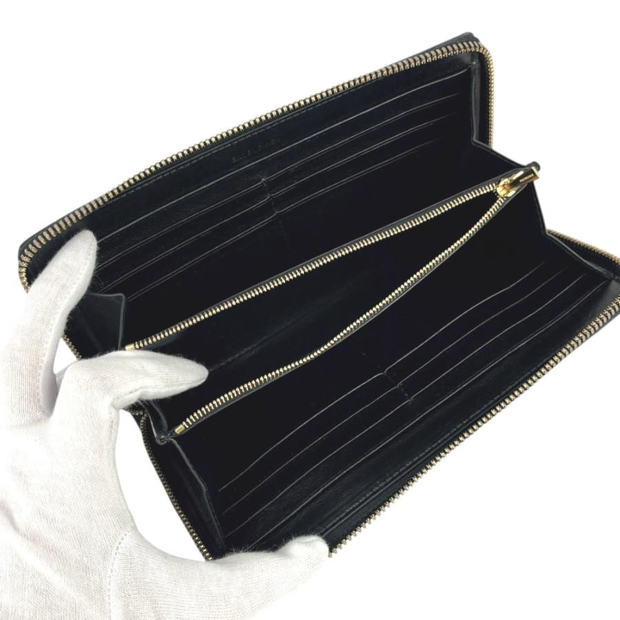 バレンシアガ ■美品■ ネオクラシック コンチネンタル ロングウォレット 長財布 ラウンドファスナー レザー ブラック 箱 【581397】7 |  | 06