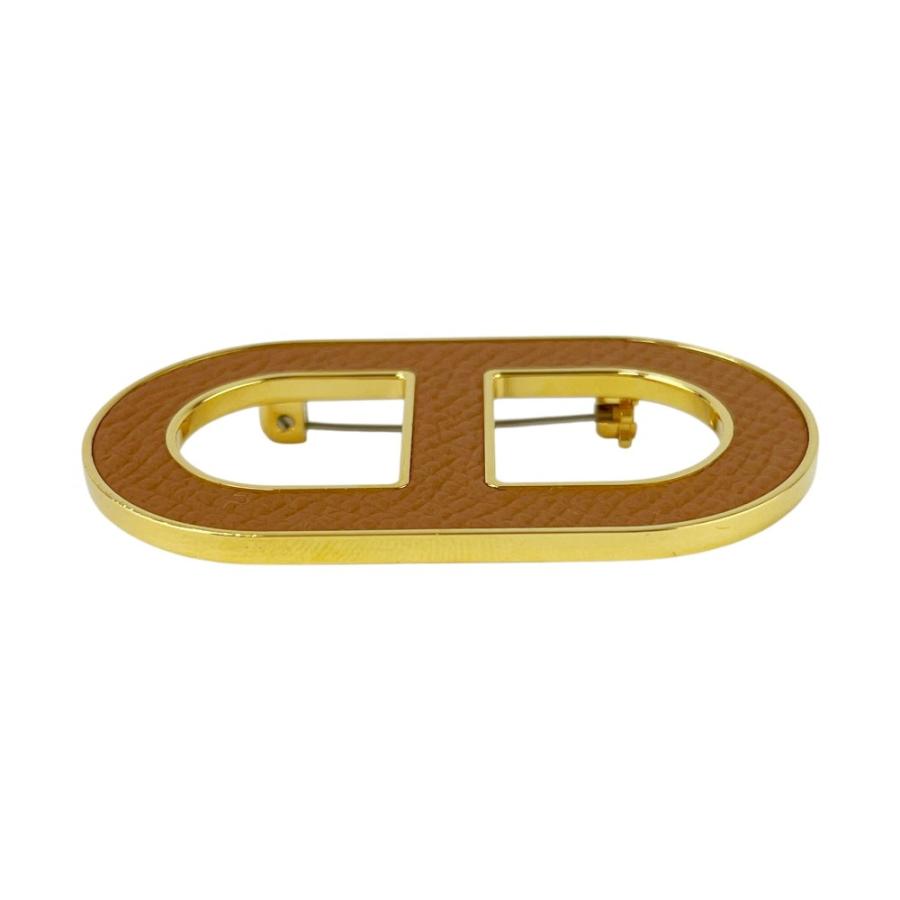 エルメス ■新同■ シェーヌダンクル ブローチ モチーフ ピン エプソン GP ゴールド 箱 【581724】8 |  | 03