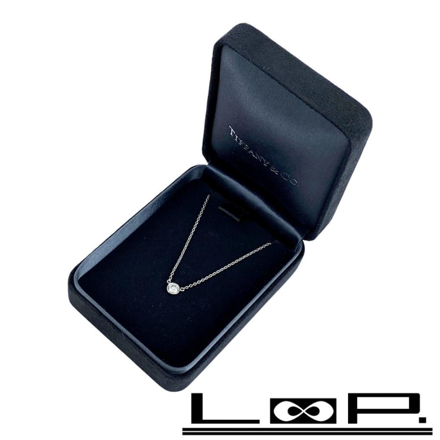 ティファニー ■美品■ バイザヤード ネックレス 1PD シルバー ダイヤ PT950 D0.23 鑑G-VSI-EX 2.3g 箱 【583056】7 | 