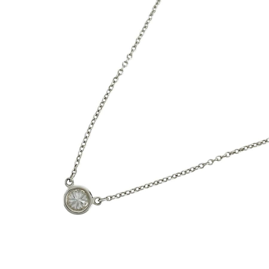 ティファニー ■美品■ バイザヤード ネックレス 1PD シルバー ダイヤ PT950 D0.23 鑑G-VSI-EX 2.3g 箱 【583056】7 |  | 02