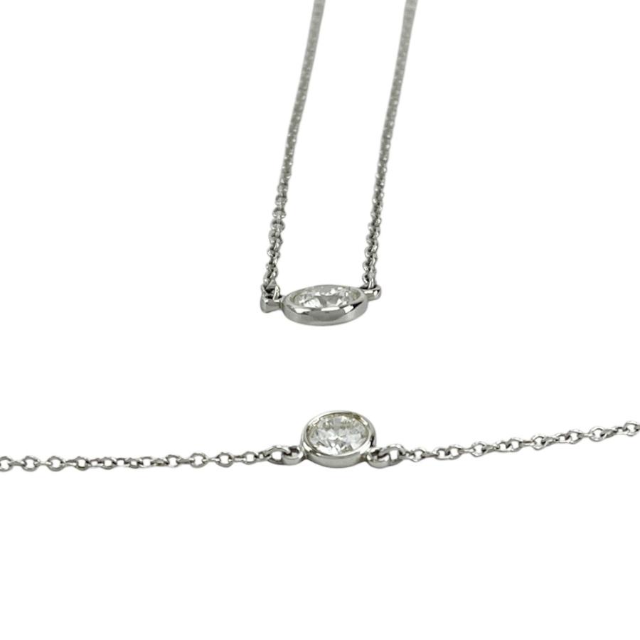 ティファニー ■美品■ バイザヤード ネックレス 1PD シルバー ダイヤ PT950 D0.23 鑑G-VSI-EX 2.3g 箱 【583056】7 |  | 04