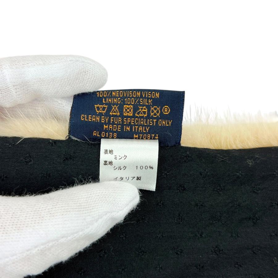 ルイヴィトン ■新同■ エシャルプ カリグラム ロゴ マフラー ファッション ミンクファー ベージュ ブラック M70874 箱【583308】9 |  | 07