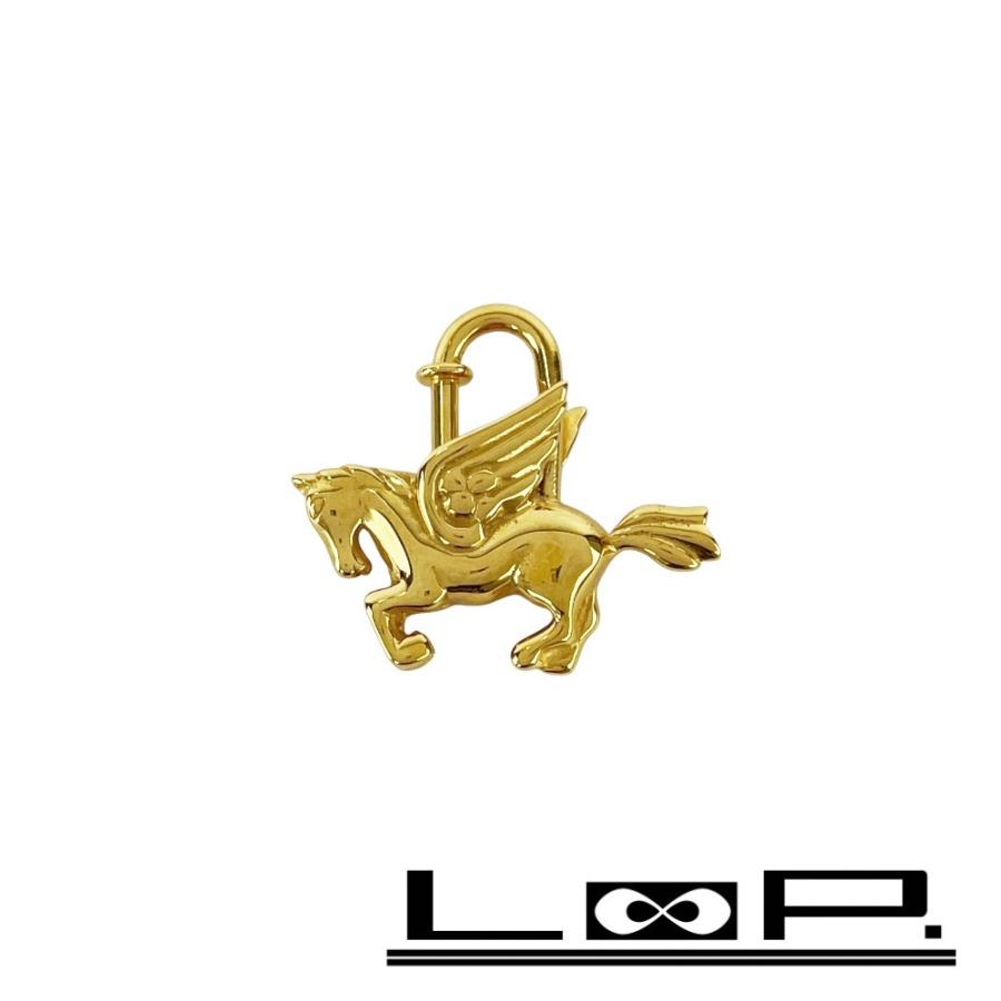 エルメス ■新同■ カデナ ペガサス バッグチャーム キーホルダー ゴールド GP  【584923】7 | 