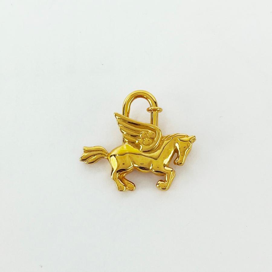 エルメス ■新同■ カデナ ペガサス バッグチャーム キーホルダー ゴールド GP  【584923】7 |  | 01