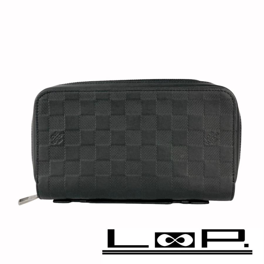 ルイヴィトン ■美品■ ジッピーウォレット XL 長財布 ラウンドファスナー レザー ダミエアンフィニ オニキス N61254 【585807】7 | 