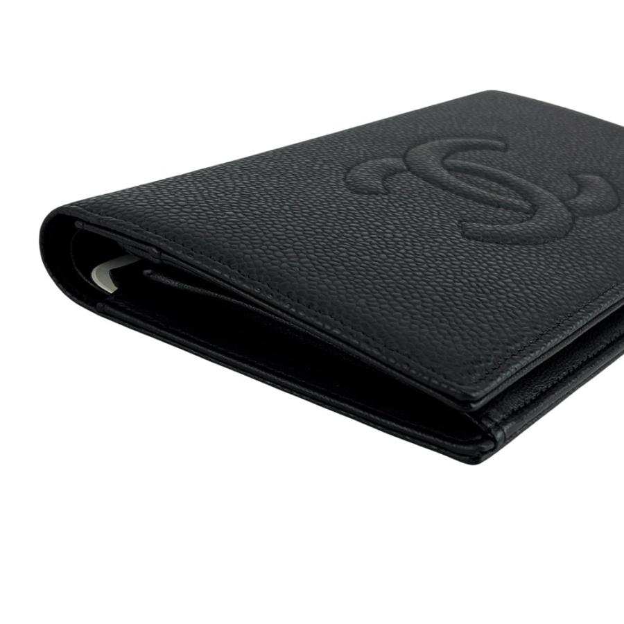 シャネル ■新同■ ココマーク 二つ折り 長財布 ウォレット 財布 キャビア ブラック 箱【585906】9 |  | 02