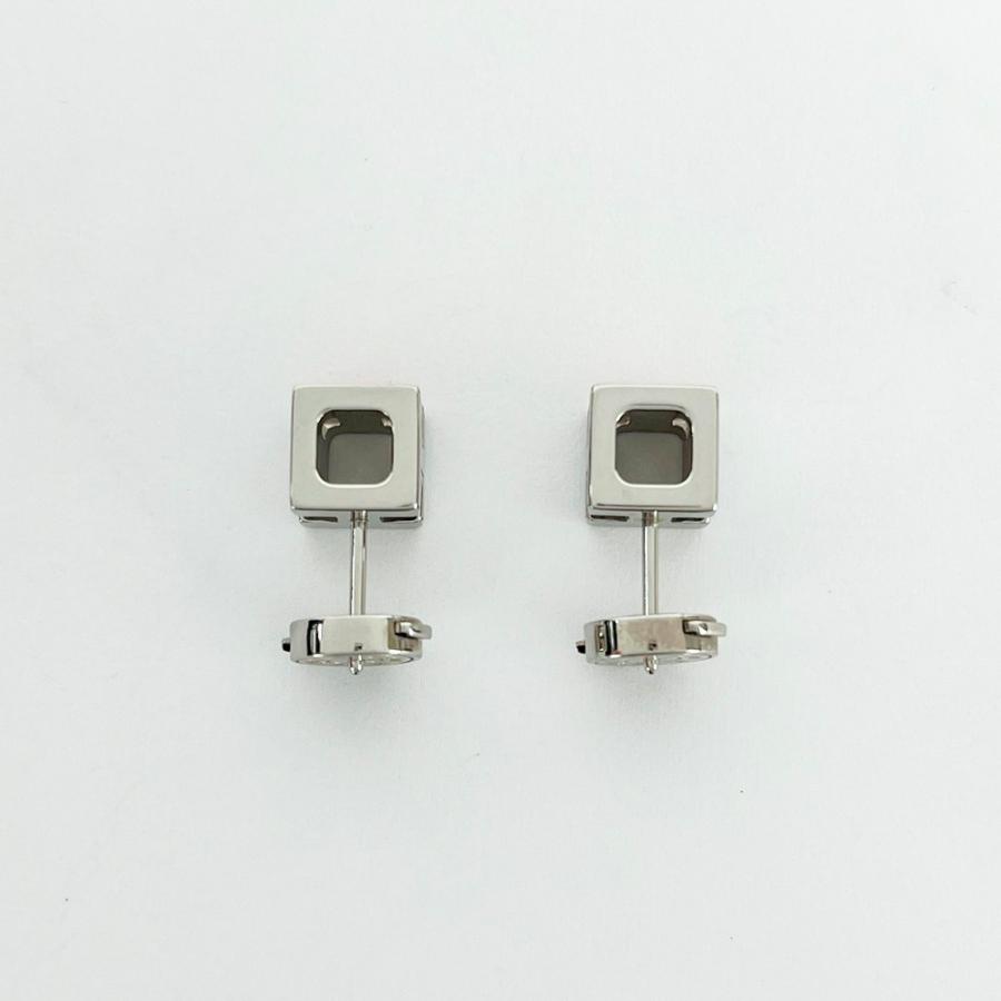 エルメス ■美品■ カージュドアッシュ ピアス アクセサリー H キューブ メタル オレンジ シルバー 【586101】7 |  | 05