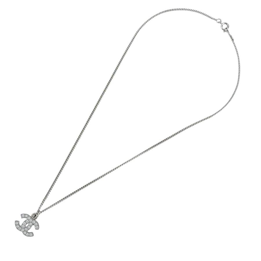 シャネル ■美品■ ココマーク ネックレスラインストーン アクセサリー シルバー メタル 07V 箱 【587436】7 |  | 02