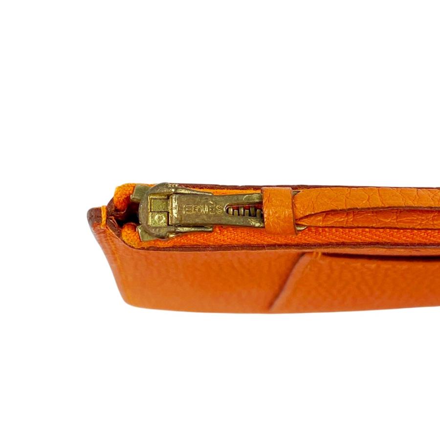 エルメス ■中古■ヴィンテージ■ ドゴン GM 二つ折り 長財布 ウォレット 小銭入れ トゴ オレンジ ゴールド □F刻【587504】9 |  | 08
