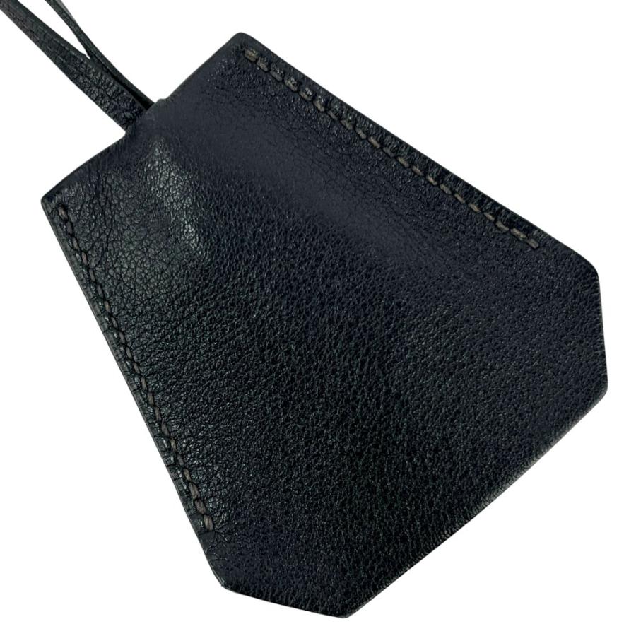 エルメス ■美品■ クロシェット ネックレス キーリング クローシュ レザー ネイビー □M刻 箱 【587665】8 |  | 01