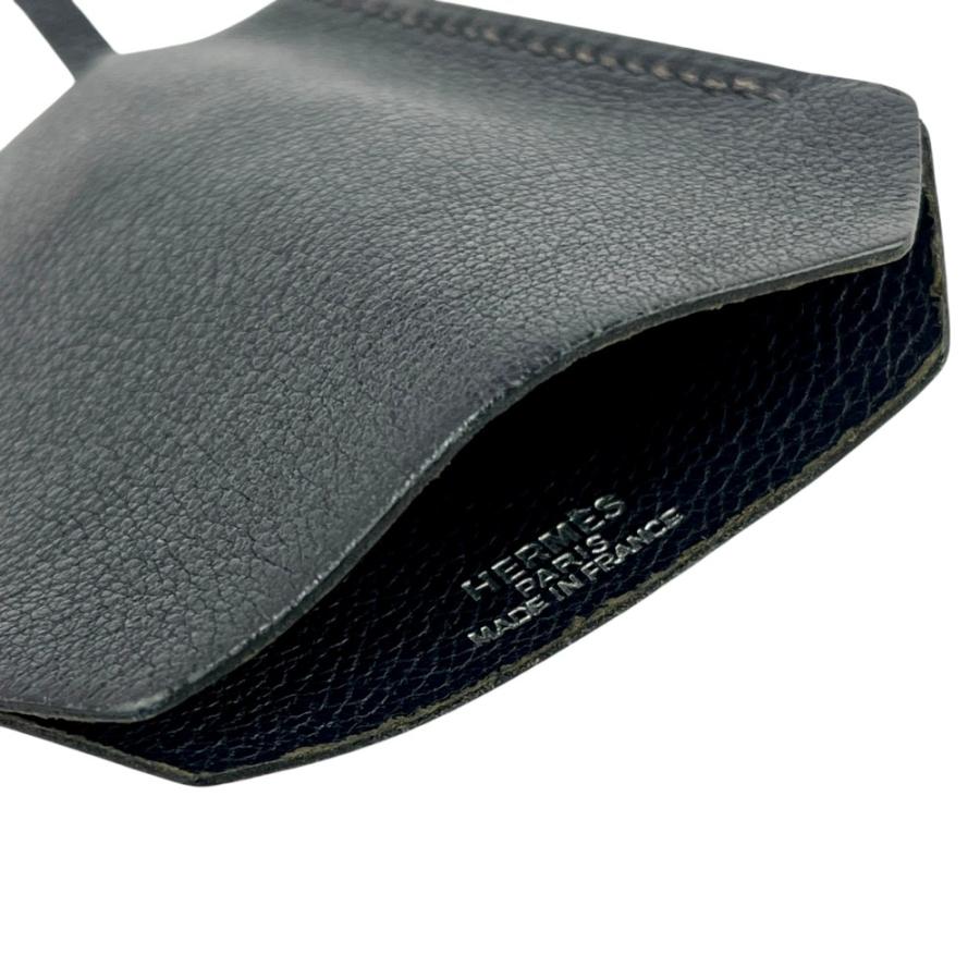 エルメス ■美品■ クロシェット ネックレス キーリング クローシュ レザー ネイビー □M刻 箱 【587665】8 |  | 03