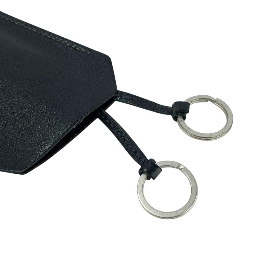 エルメス ■美品■ クロシェット ネックレス キーリング クローシュ レザー ネイビー □M刻 箱 【587665】8 |  | 05