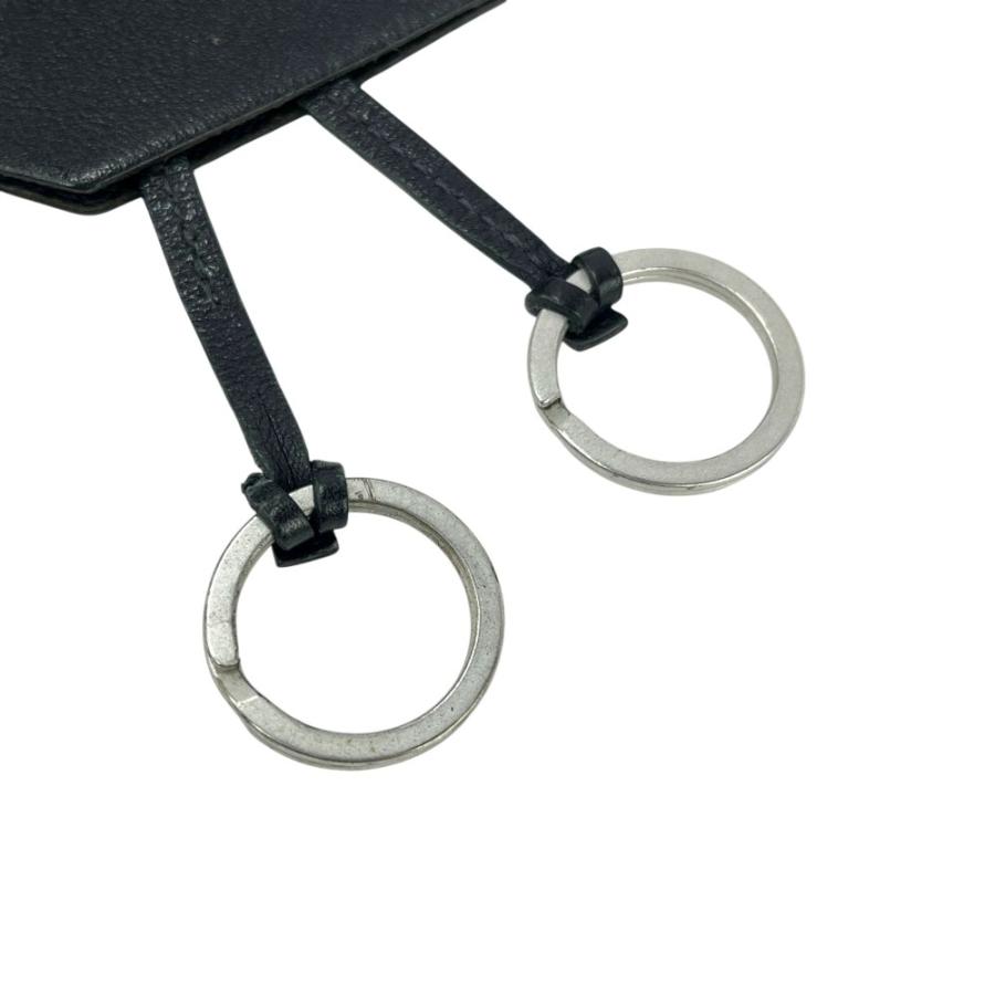 エルメス ■美品■ クロシェット ネックレス キーリング クローシュ レザー ネイビー □M刻 箱 【587665】8 |  | 06