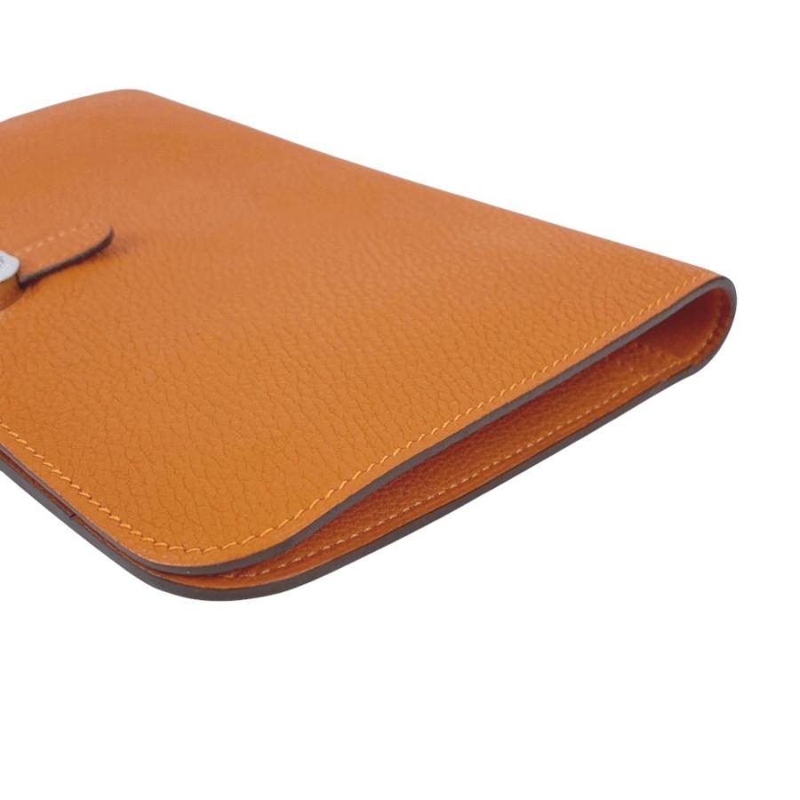 エルメス ■美品■ ドゴン GM 二つ折り 長財布 ウォレット シェーブル ルージュヴィフ シルバー □G刻 箱 【587948】7 |  | 03