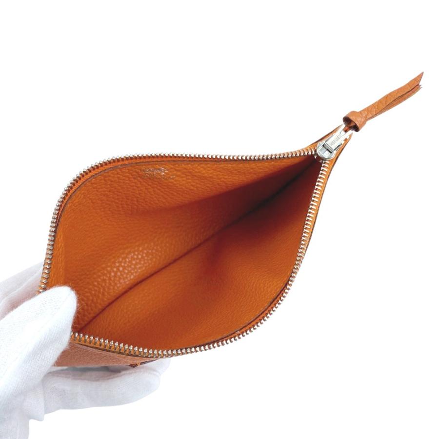 エルメス ■美品■ ドゴン GM 二つ折り 長財布 ウォレット シェーブル ルージュヴィフ シルバー □G刻 箱 【587948】7 |  | 08