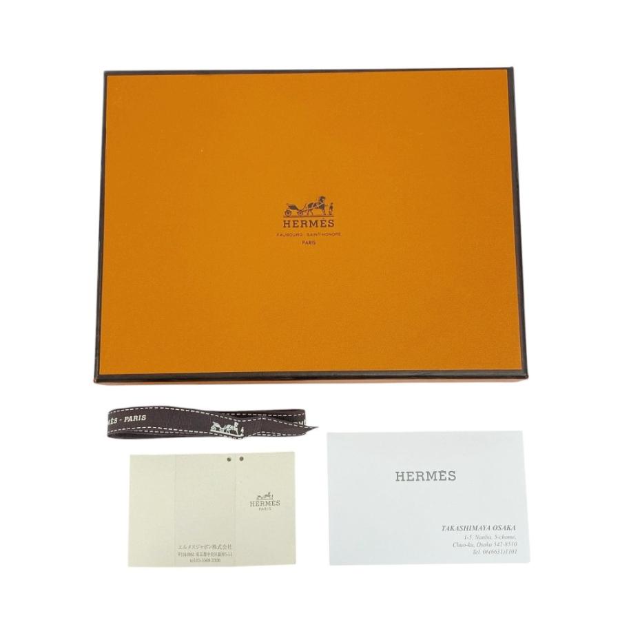 エルメス ■美品■ ドゴン GM 二つ折り 長財布 ウォレット シェーブル ルージュヴィフ シルバー □G刻 箱 【587948】7 |  | 09