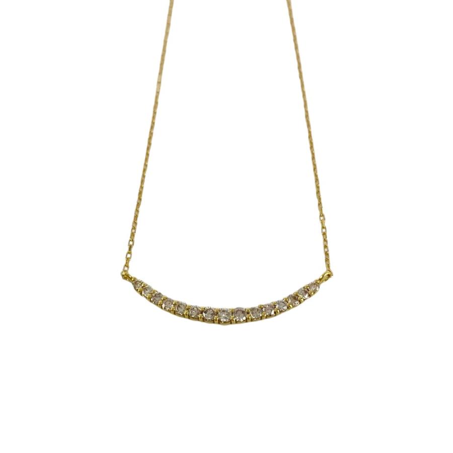 ノンブランド ■美品■ ネックレス ペンダント アクセサリー イエローゴールド ダイヤ K18 YG D0.30ct 1.6g 【590313】12 |  | 05