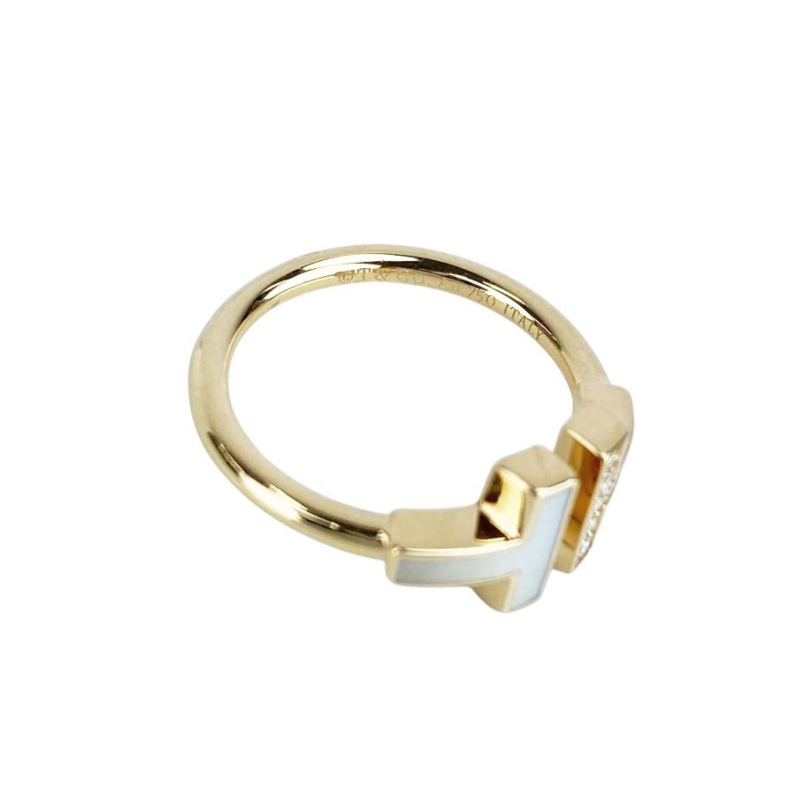 ティファニー ■美品■ T ワイヤー リング 指輪 アクセサリー シェル ダイヤ K18 PG750 ピンクゴールド 4.2g #12 箱 【590436】13 |  | 05