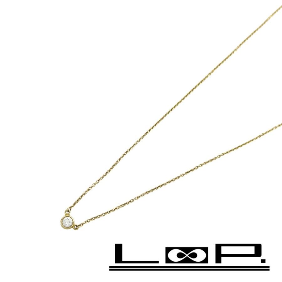 ティファニー ■美品■ バイザヤード ネックレス アクセサリー ダイヤ 1PD K18 YG750 イエローゴールド 1.8g 【590443】7 | 