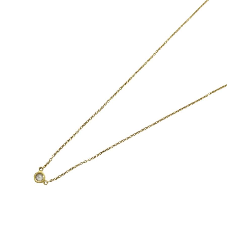 ティファニー ■美品■ バイザヤード ネックレス アクセサリー ダイヤ 1PD K18 YG750 イエローゴールド 1.8g 【590443】7 |  | 01