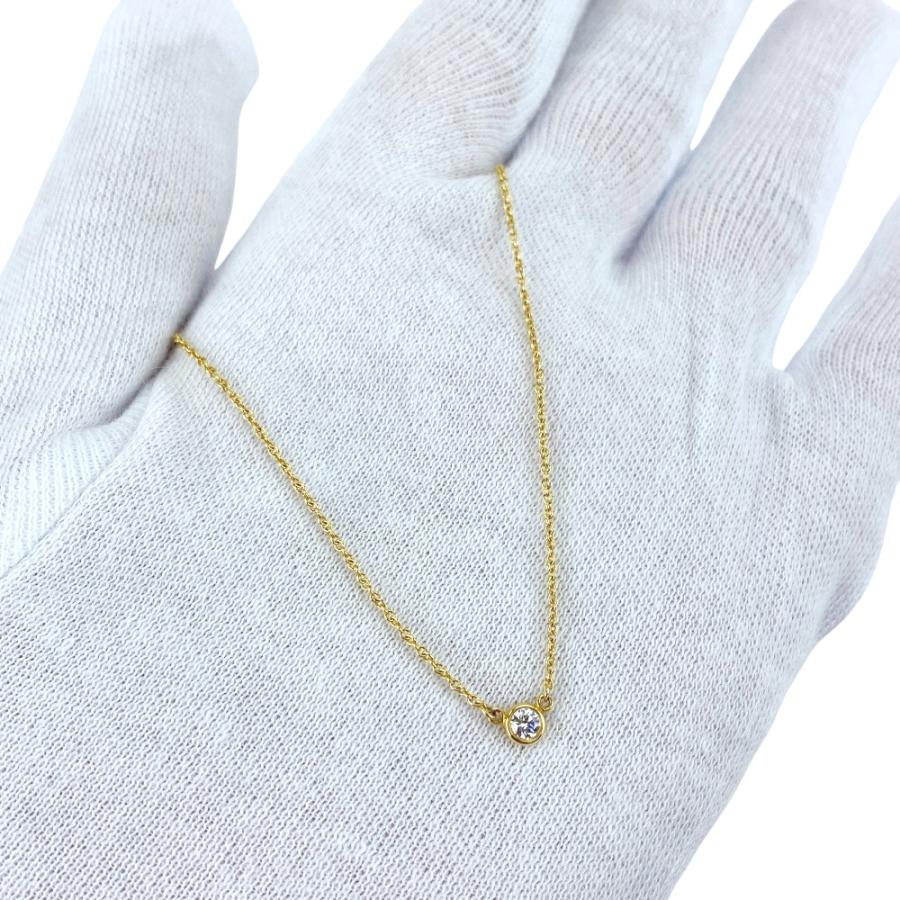 ティファニー ■美品■ バイザヤード ネックレス アクセサリー ダイヤ 1PD K18 YG750 イエローゴールド 1.8g 【590443】7 |  | 02