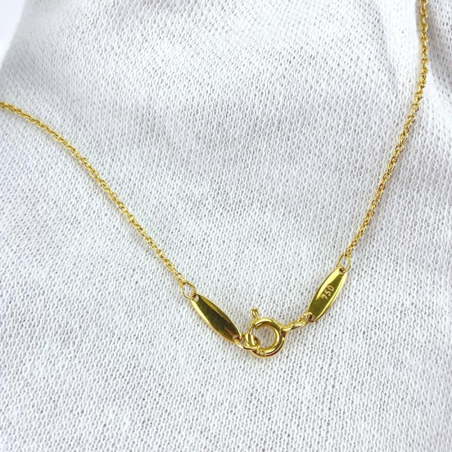 ティファニー ■美品■ バイザヤード ネックレス アクセサリー ダイヤ 1PD K18 YG750 イエローゴールド 1.8g 【590443】7 |  | 04