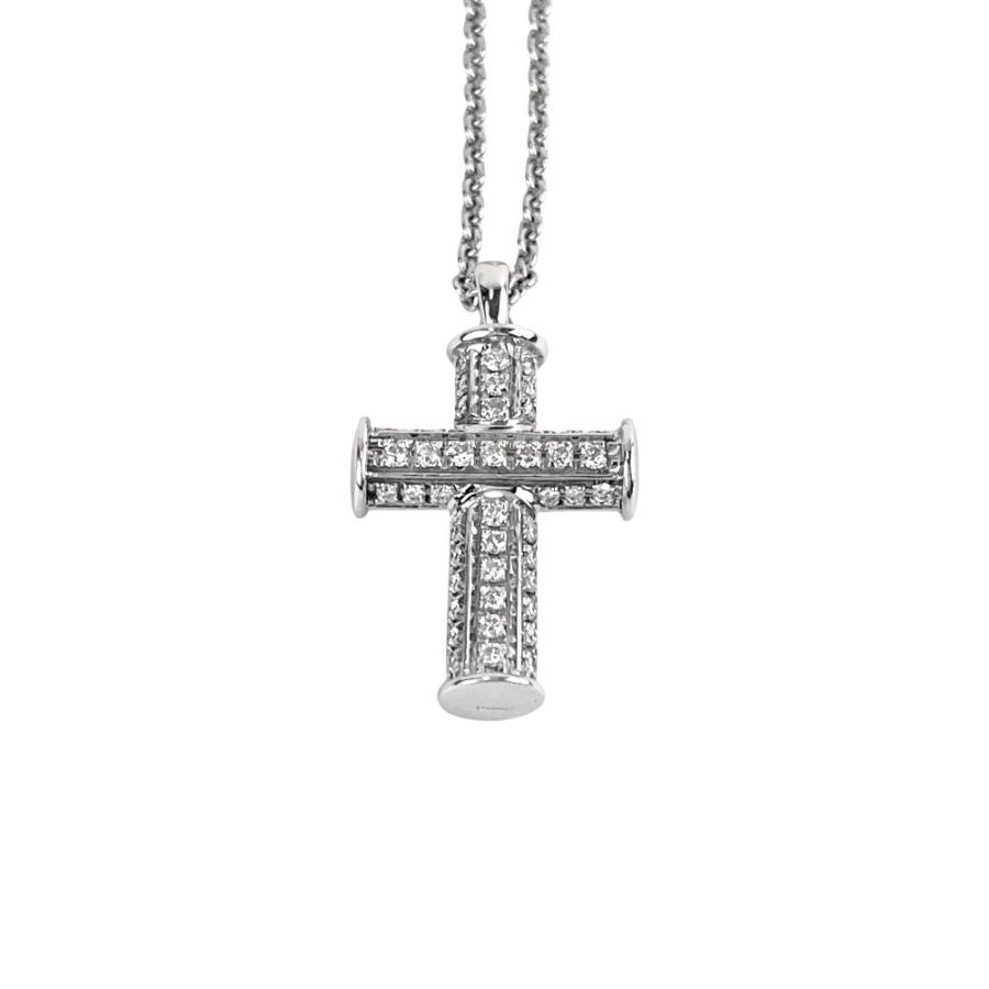 ブルガリ ■美品■ ラテンクロス ネックレス アクセサリー K18 WG750 ホワイトゴールド 11.25g 【590580】13_4