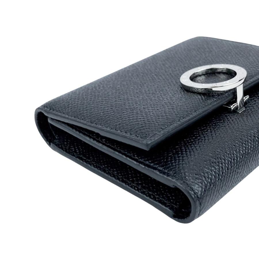 ブルガリ ■新同■ ブルガリブルガリ 三つ折り 財布 ウォレット ロゴクリップ レザー ブラック シルバー 【592089】7 |  | 02