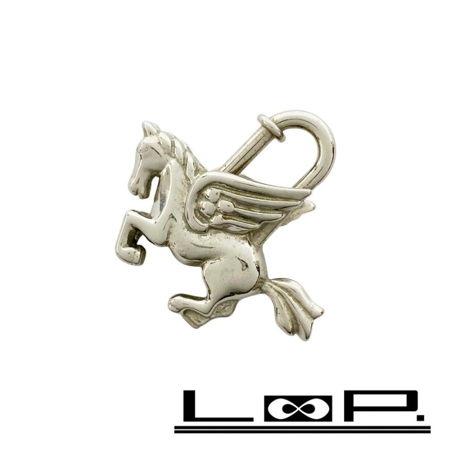 エルメス □美品□ ペガサス カデナ バッグ チャーム キーホルダー SS