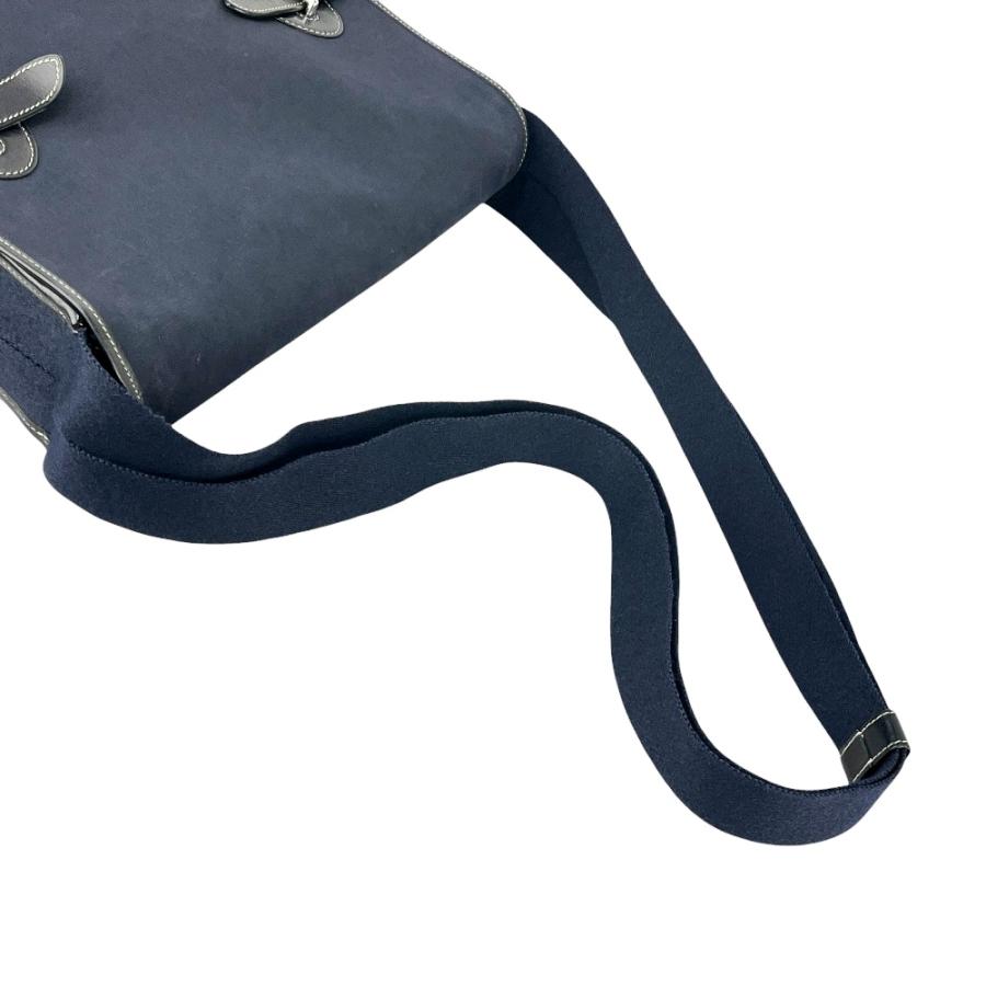 エルメス ■中古■ ブエナベンチュラPM ショルダー バッグ カバン キャンバス レザー ネイビー 【596650】5 |  | 04