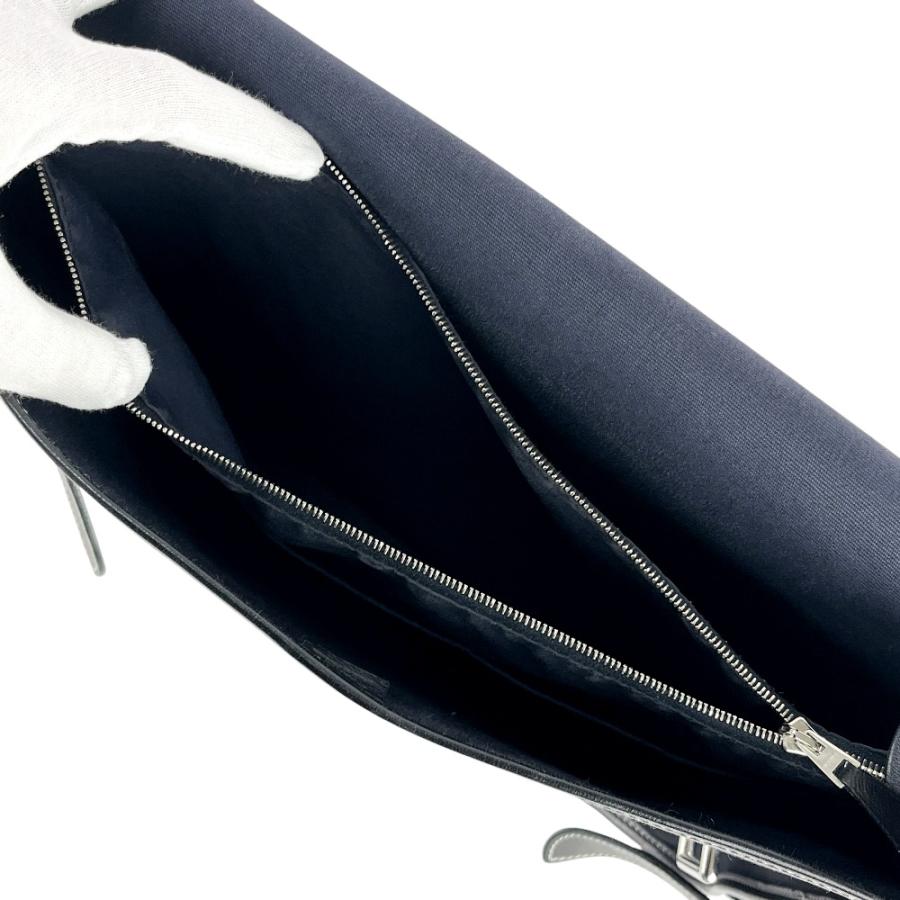 エルメス ■中古■ ブエナベンチュラPM ショルダー バッグ カバン キャンバス レザー ネイビー 【596650】5 |  | 07